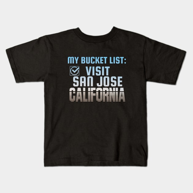 San Jose California Home town souvenir Kids T-Shirt by Kelowna USA